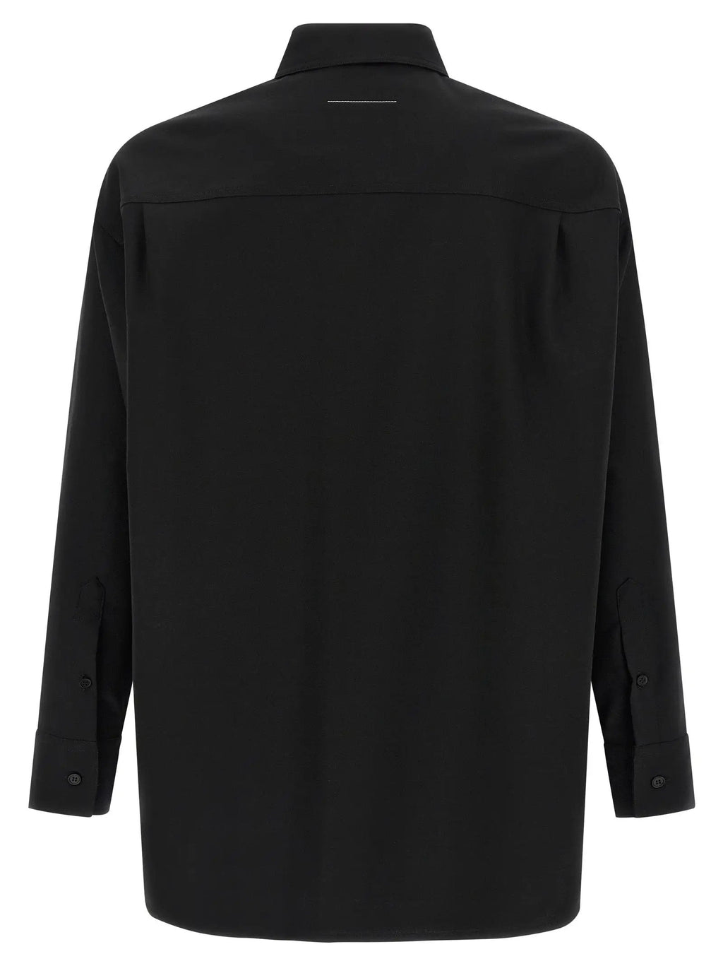 MM6 Maison Margiela Black Polyester Blouse