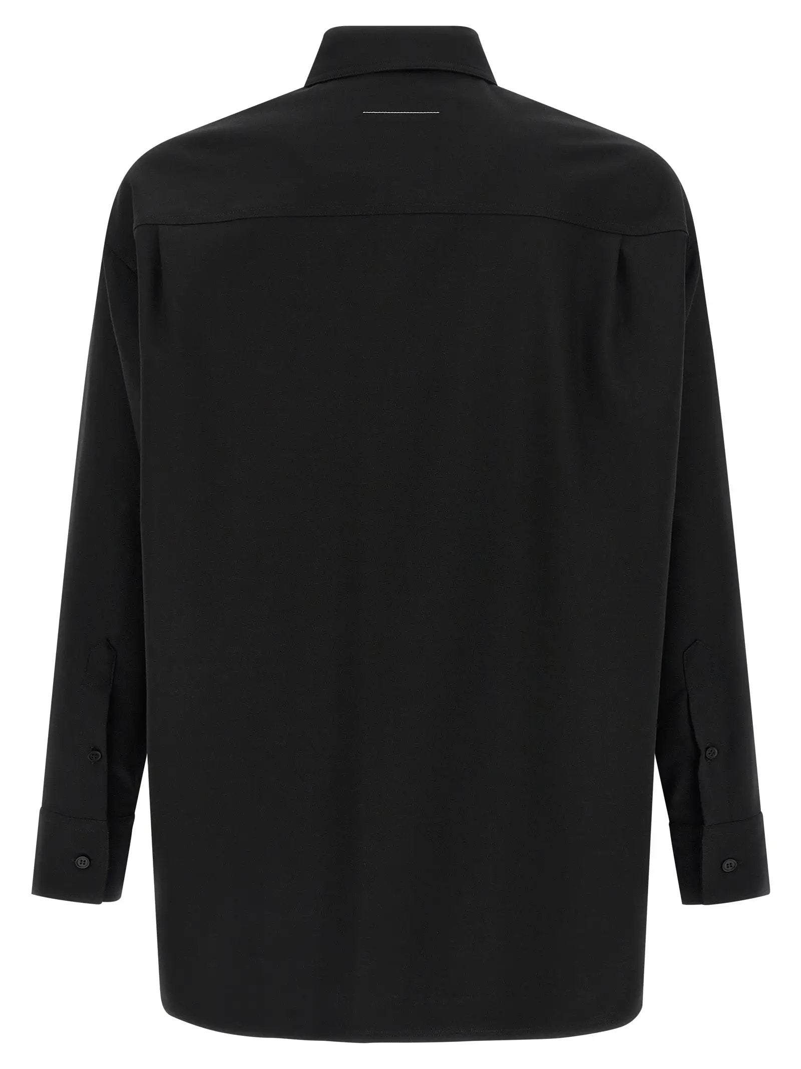 MM6 Maison Margiela Black Polyester Blouse