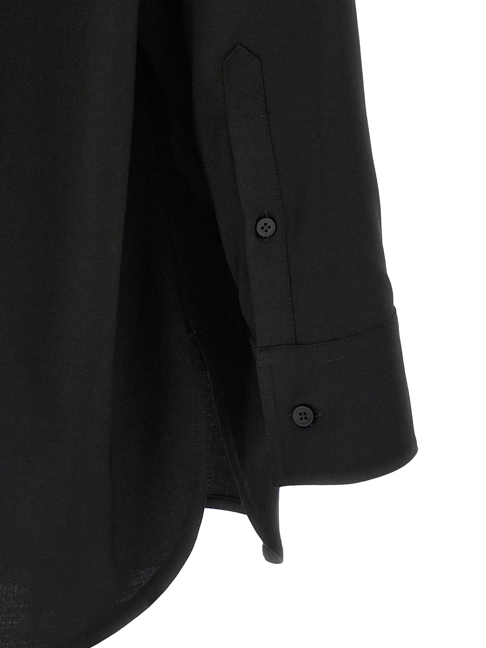 MM6 Maison Margiela Black Polyester Blouse