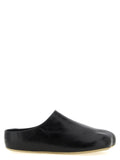 MM6 Maison Margiela Black Calfskin Clogs