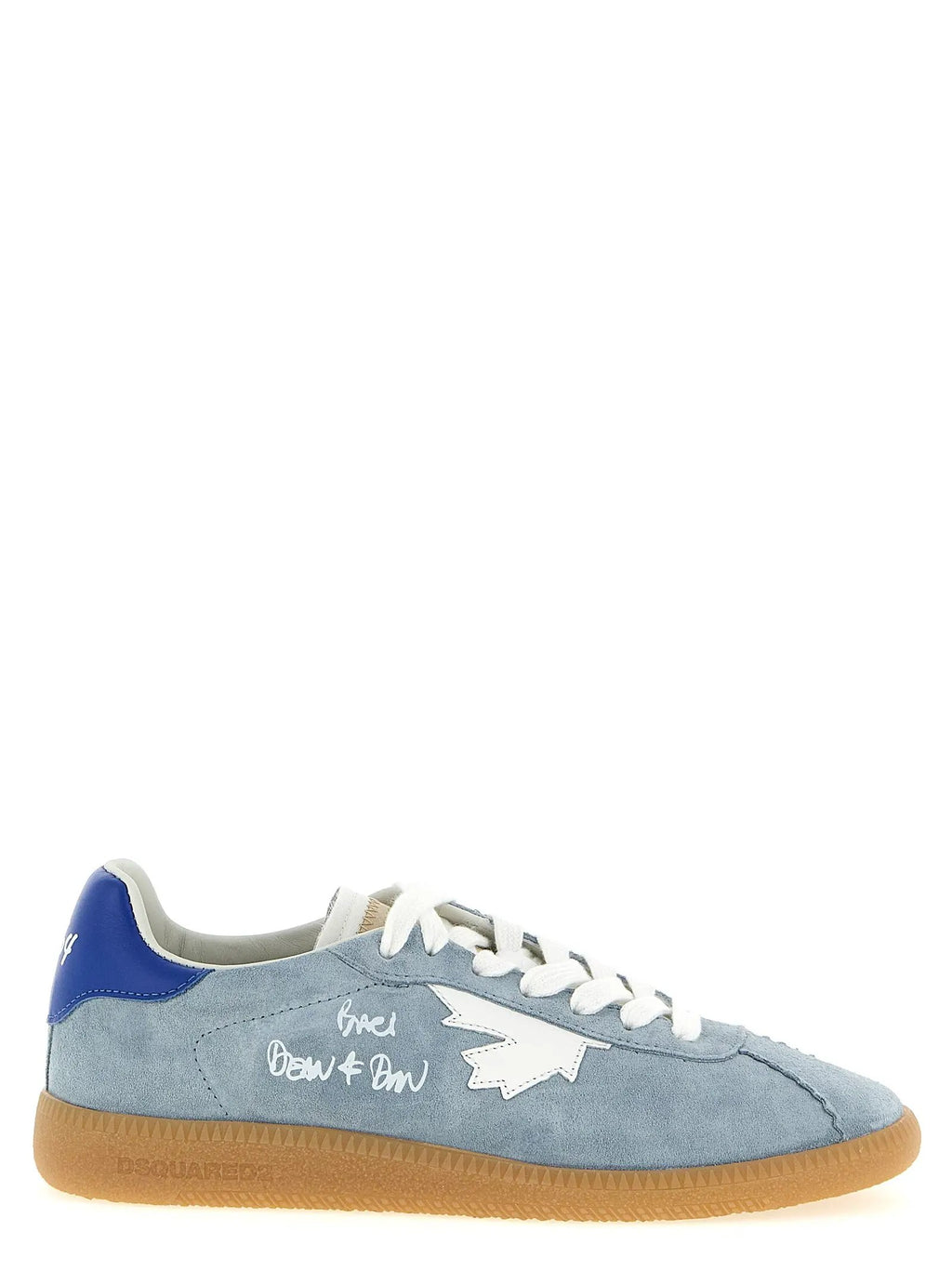 Dsquared² Blue Calfskin Low Top Sneakers
