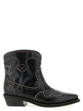 Ganni Black Polyethylene Chelsea Boots