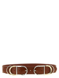 PINKO Brown Lamb Leather Regular Belt