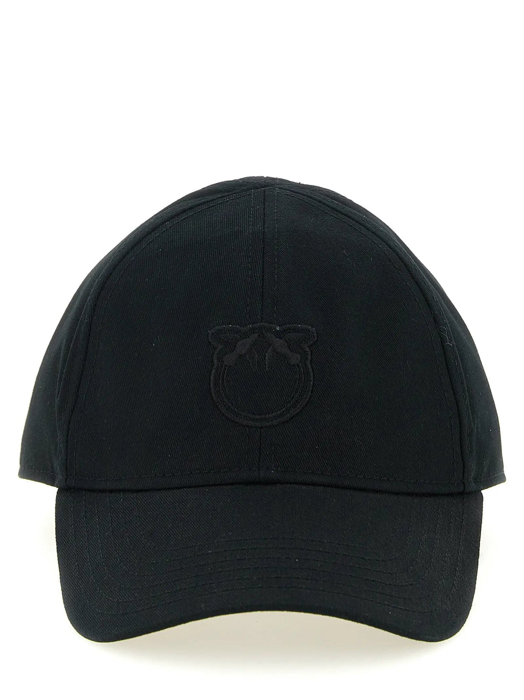 PINKO Black Cotton Cap (Baseball Hat)