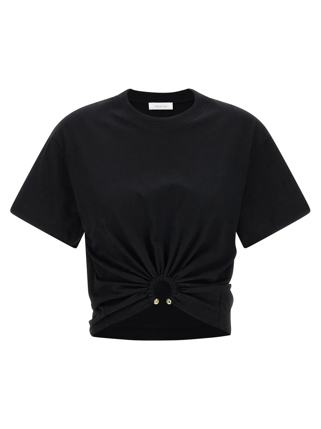 Paco Rabanne Black Cotton T-Shirt
