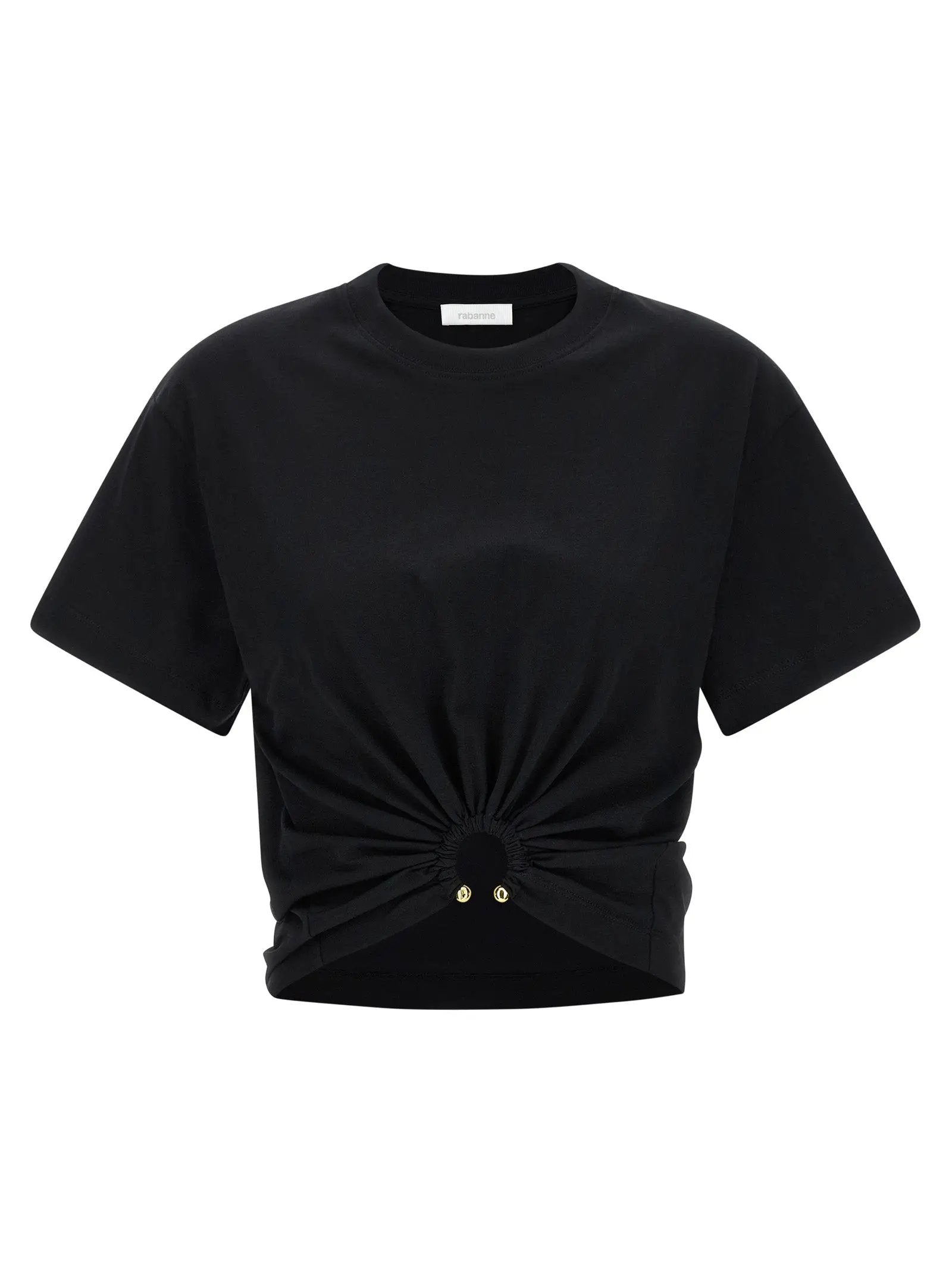 Paco Rabanne Black Cotton T-Shirt