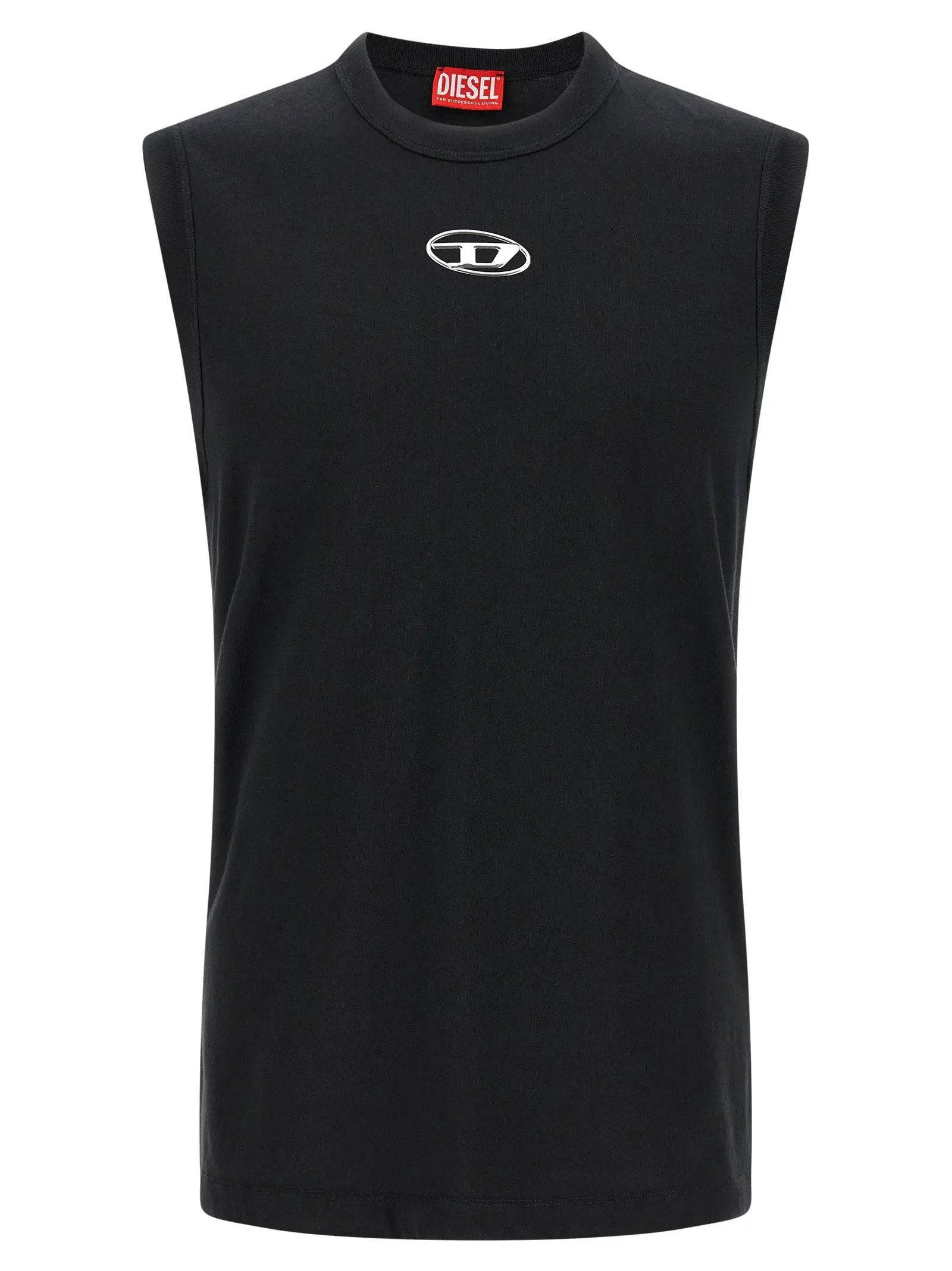 Diesel Black Cotton T-Shirt