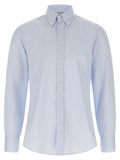 Brunello Cucinelli Blue Cotton Blouse
