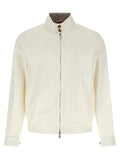 Brunello Cucinelli White Cotton Full-Length Jacket