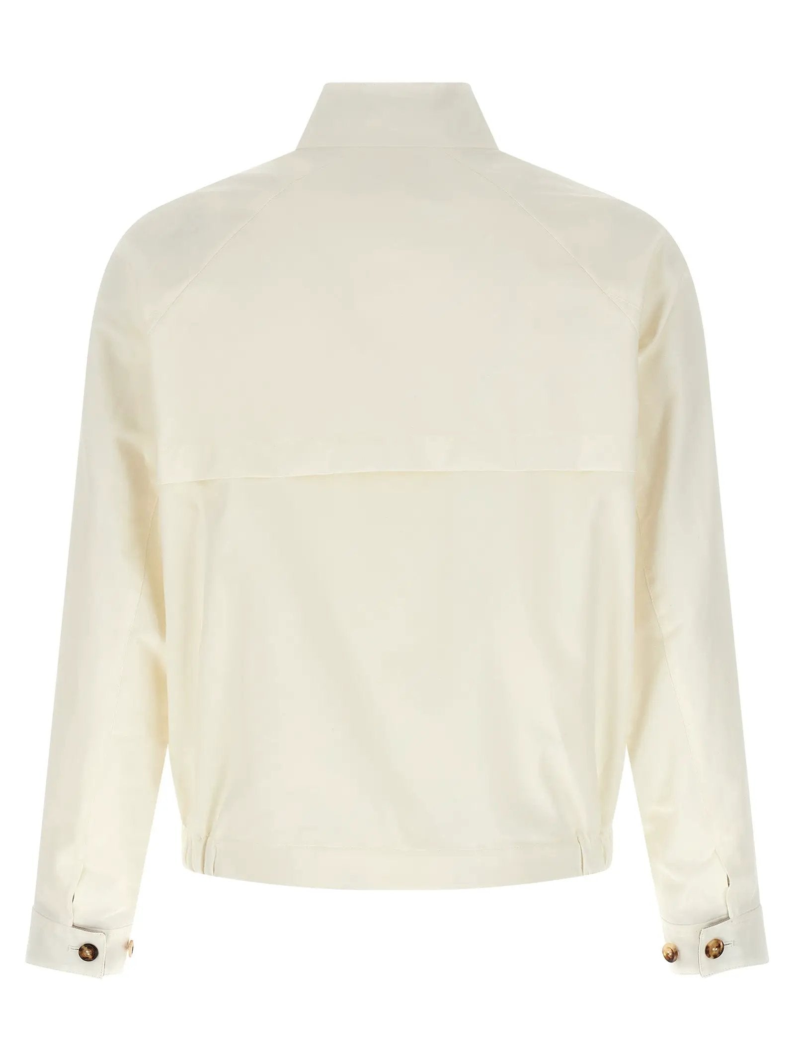 Brunello Cucinelli White Cotton Full-Length Jacket