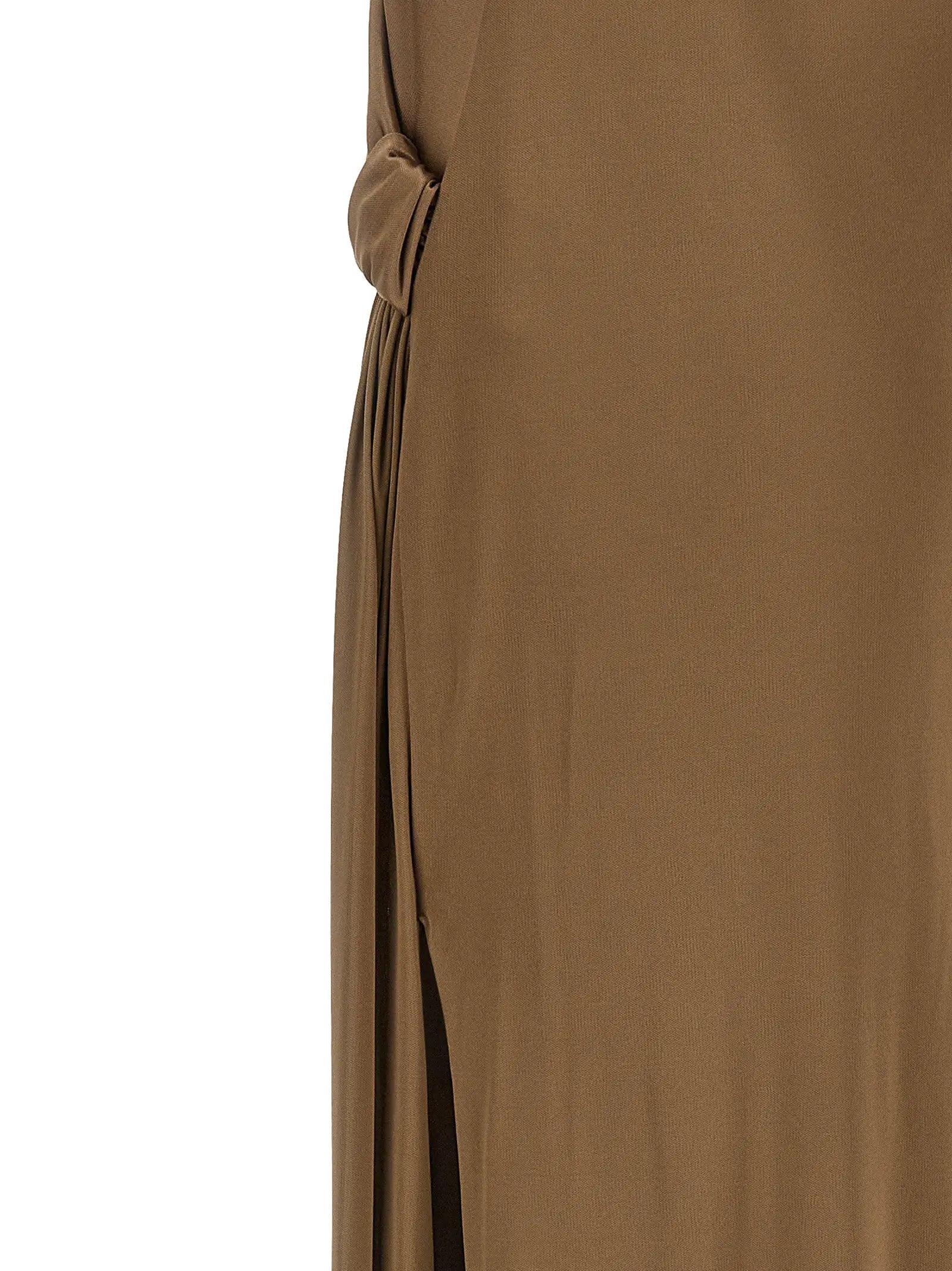Elisabetta Franchi Beige Viscose Long Dress
