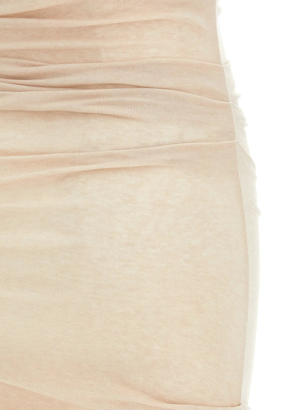 Elisabetta Franchi Beige Lycra Midi Dress