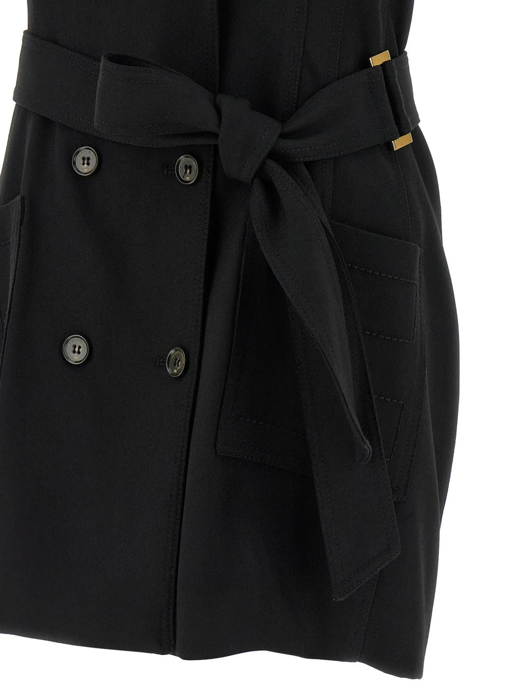 Elisabetta Franchi Black Viscose Short Dress