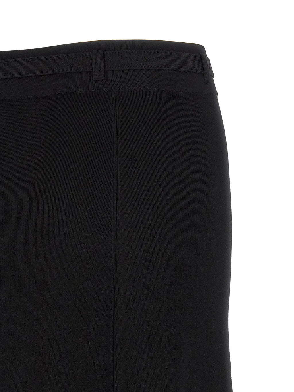 Elisabetta Franchi Black Viscose Midi Skirt