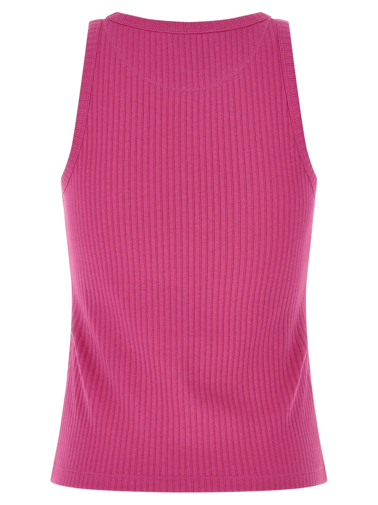 Marni Fuchsia Cotton Sleeveles T-Shirt