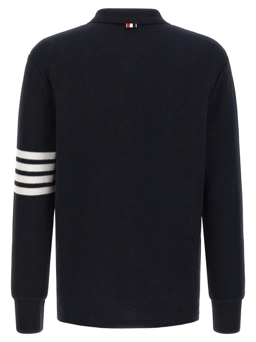 Thom Browne Blue Cotton Polo Shirt