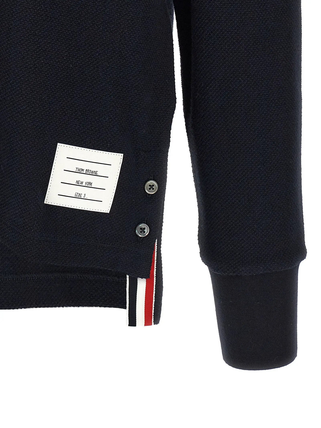 Thom Browne Blue Cotton Polo Shirt