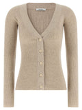 Max Mara Beige Wool Cardigan