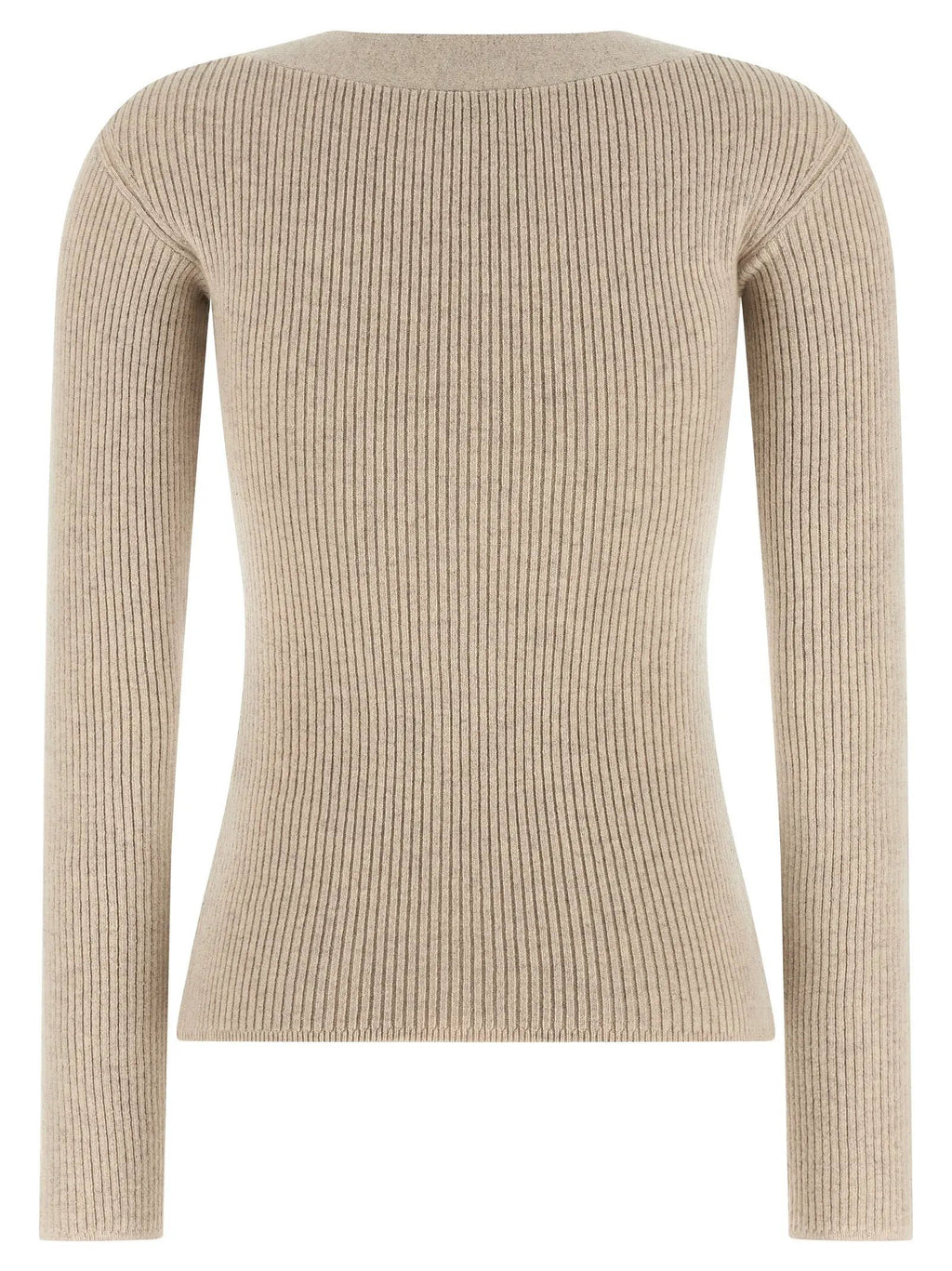 Max Mara Beige Wool Cardigan