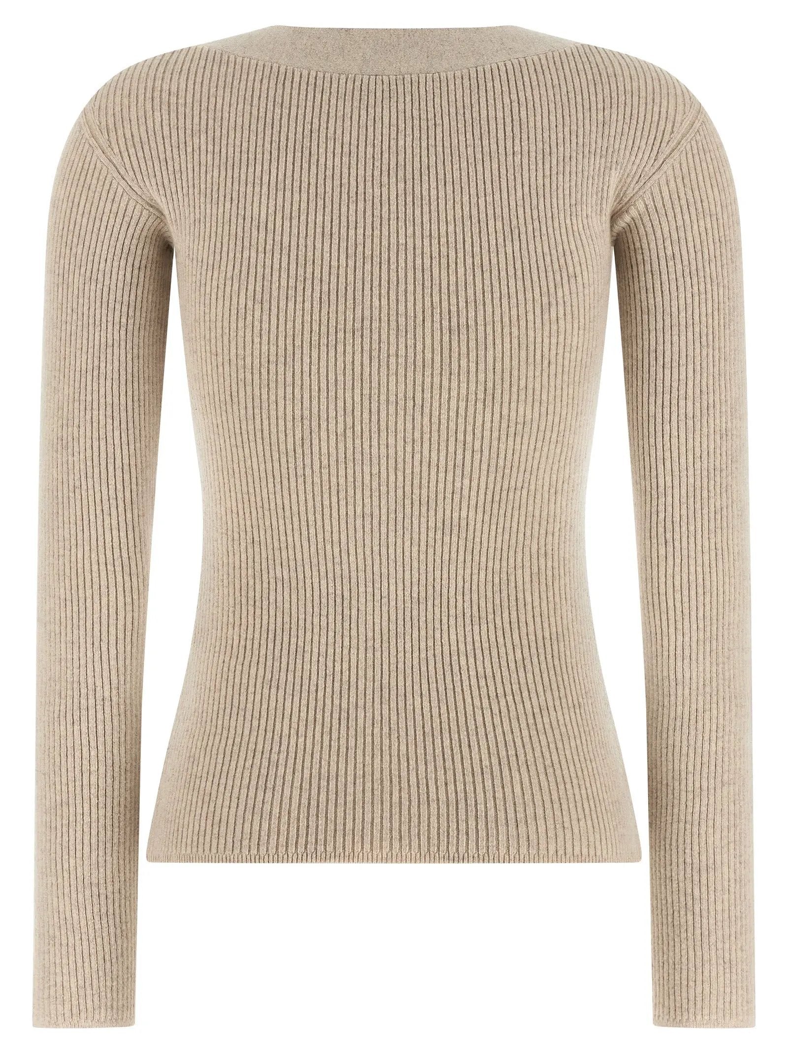 Max Mara Beige Wool Cardigan