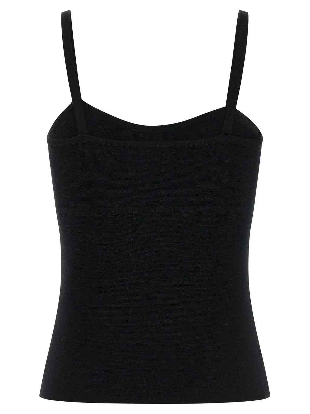 Max Mara Black Virgin Wool Tank Tops