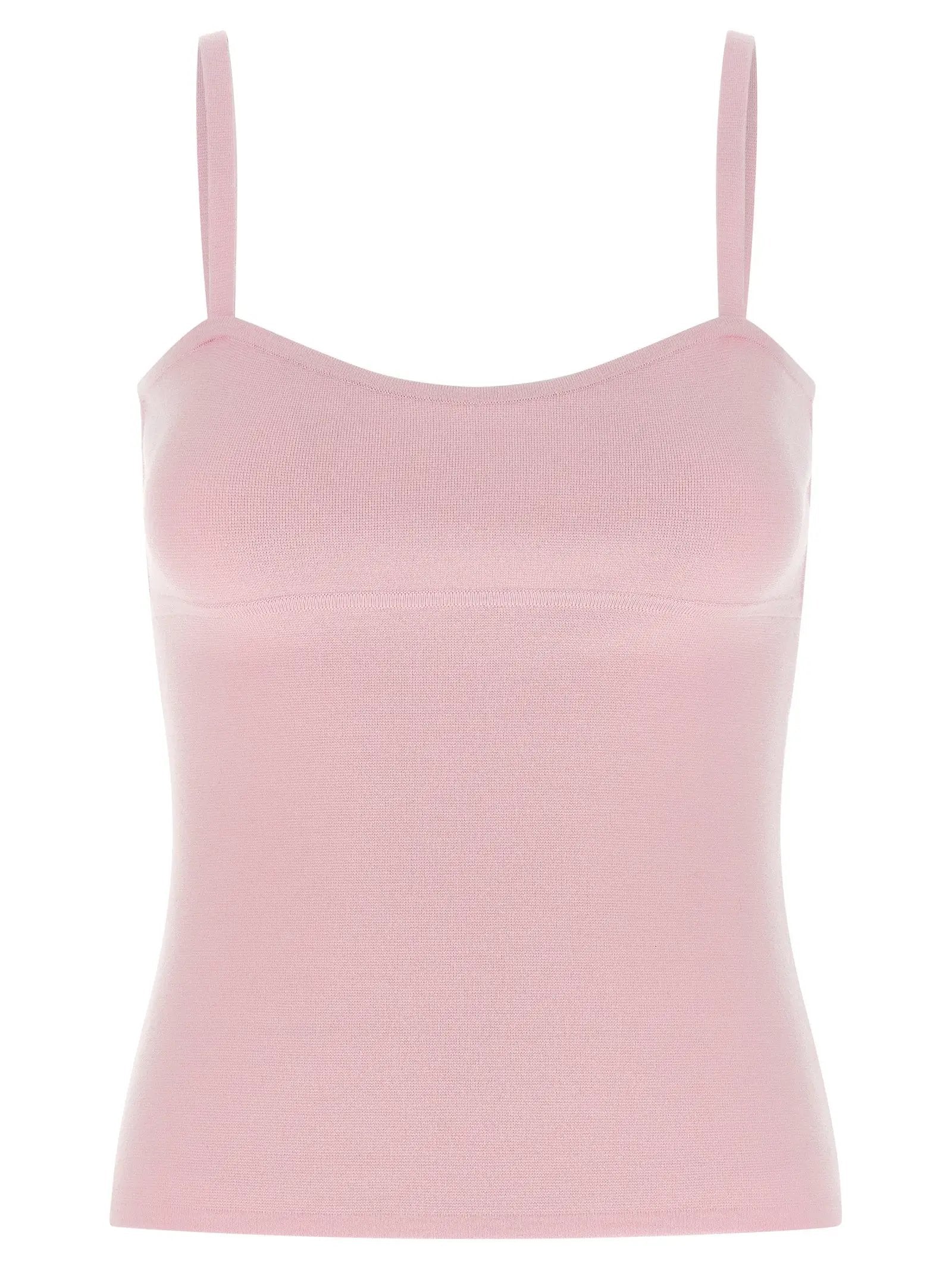 Max Mara Multicolor Virgin Wool Sleeveles T-Shirt
