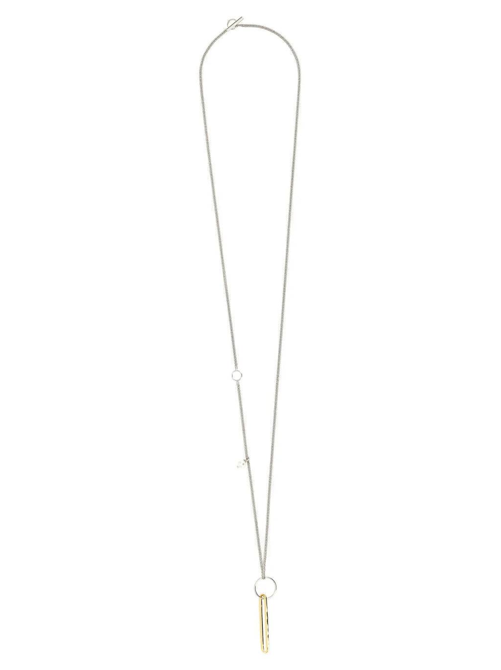 Jil Sander Gold Brass Necklace