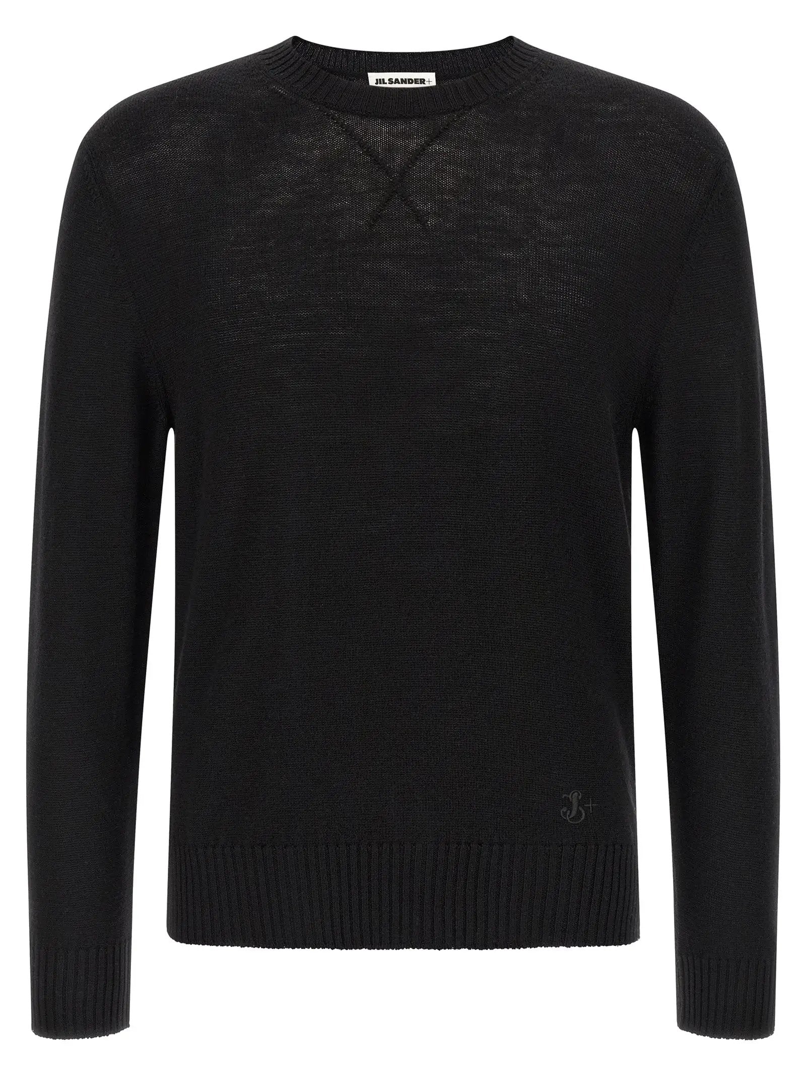 Jil Sander Black Virgin Wool Cardigan