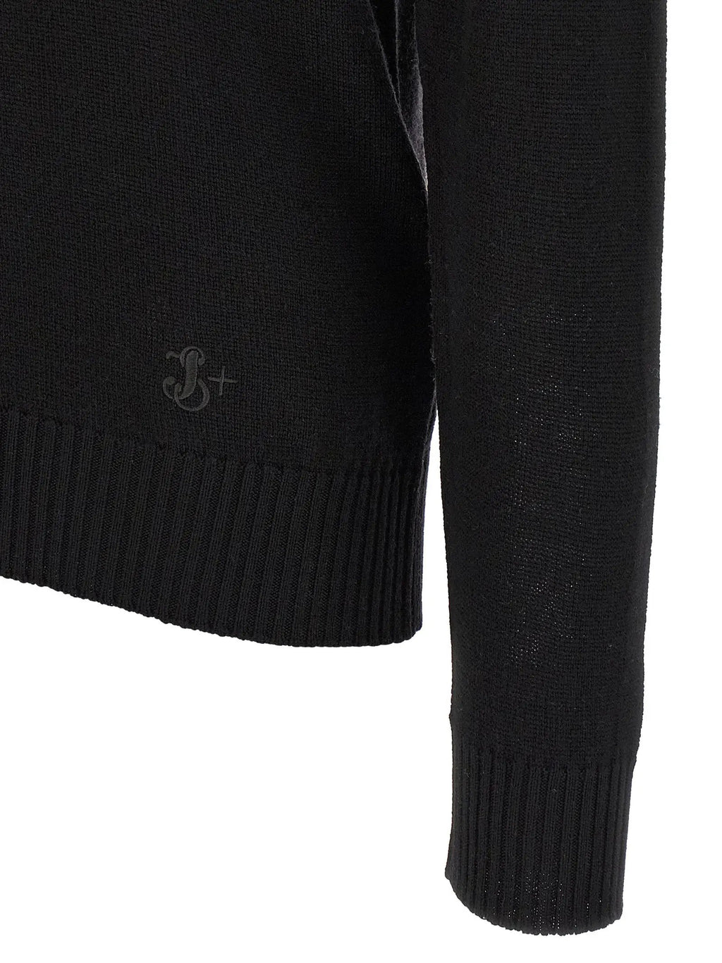 Jil Sander Black Virgin Wool Cardigan