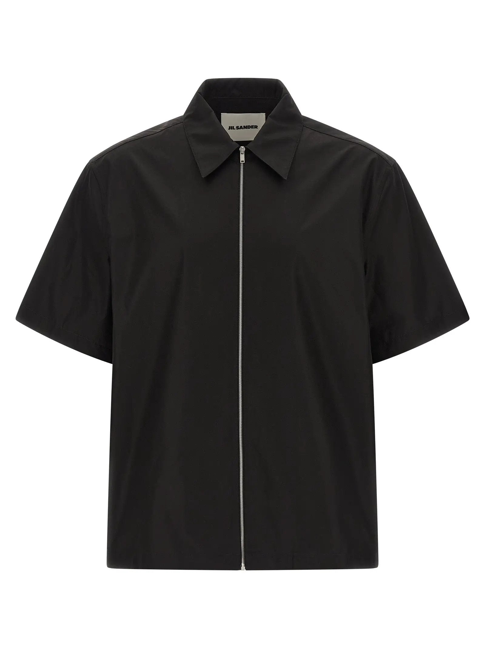 Jil Sander Black Cotton Blouse
