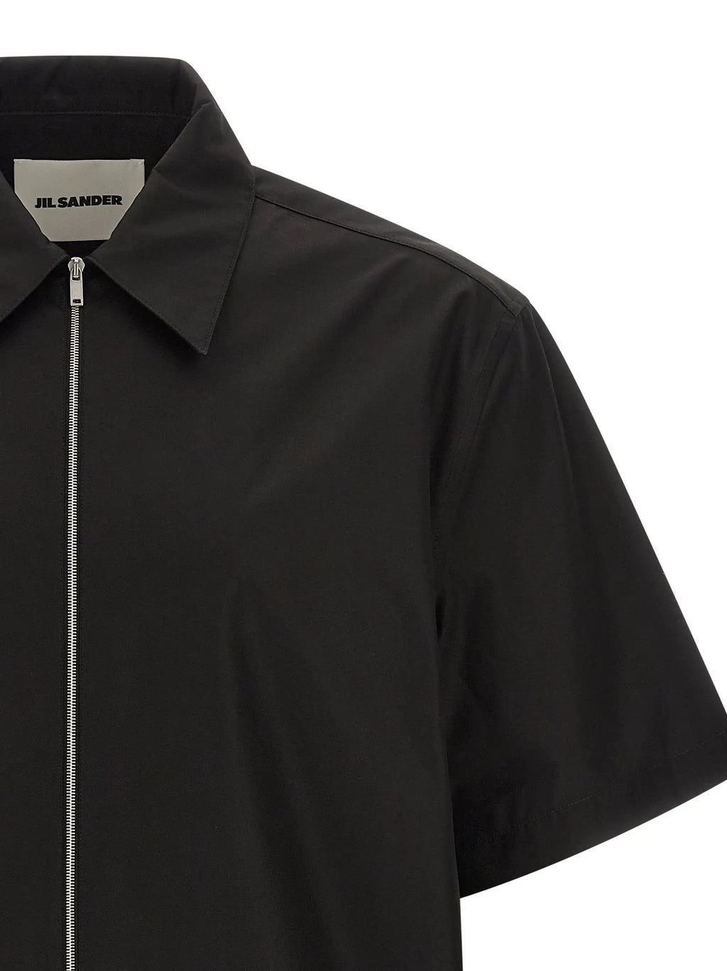 Jil Sander Black Cotton Blouse