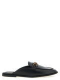 PINKO Black Calfskin Slides