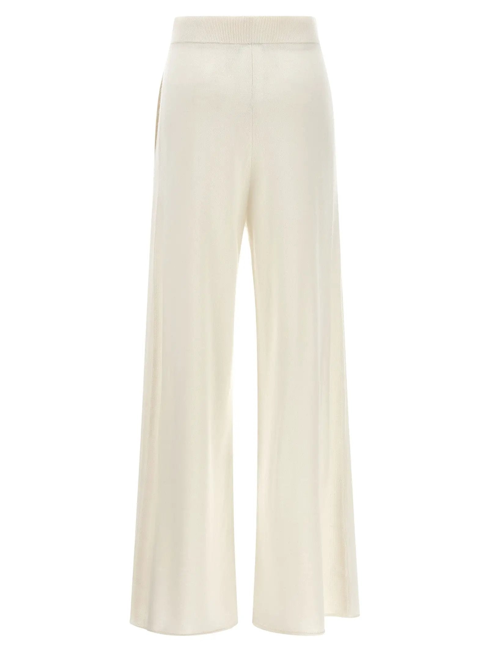 Max Mara White Cashmere Casual Pants