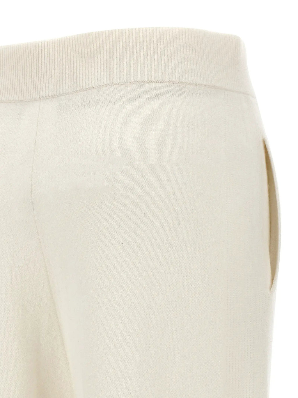 Max Mara White Cashmere Casual Pants
