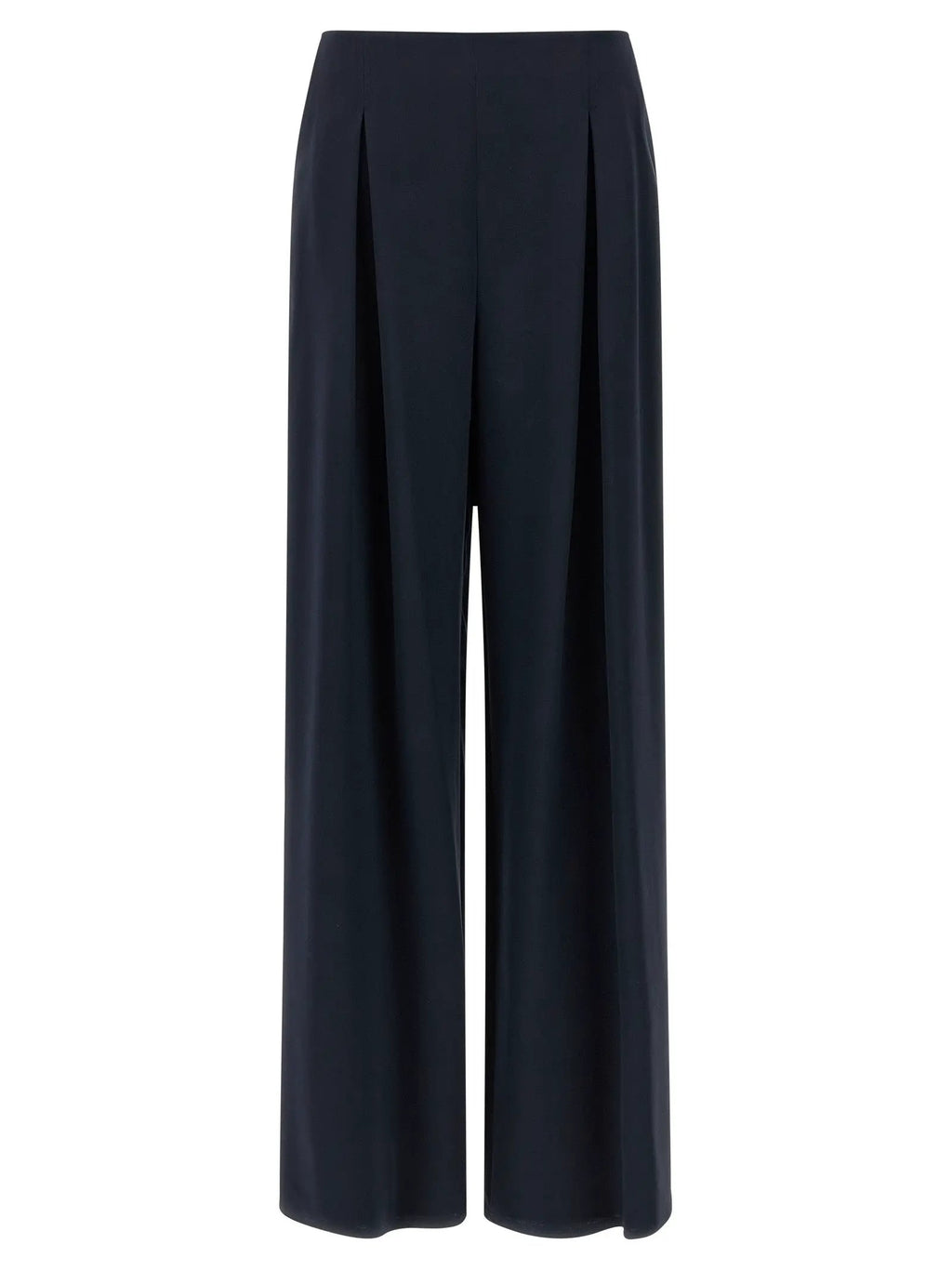 Max Mara Blue Silk Casual Pants