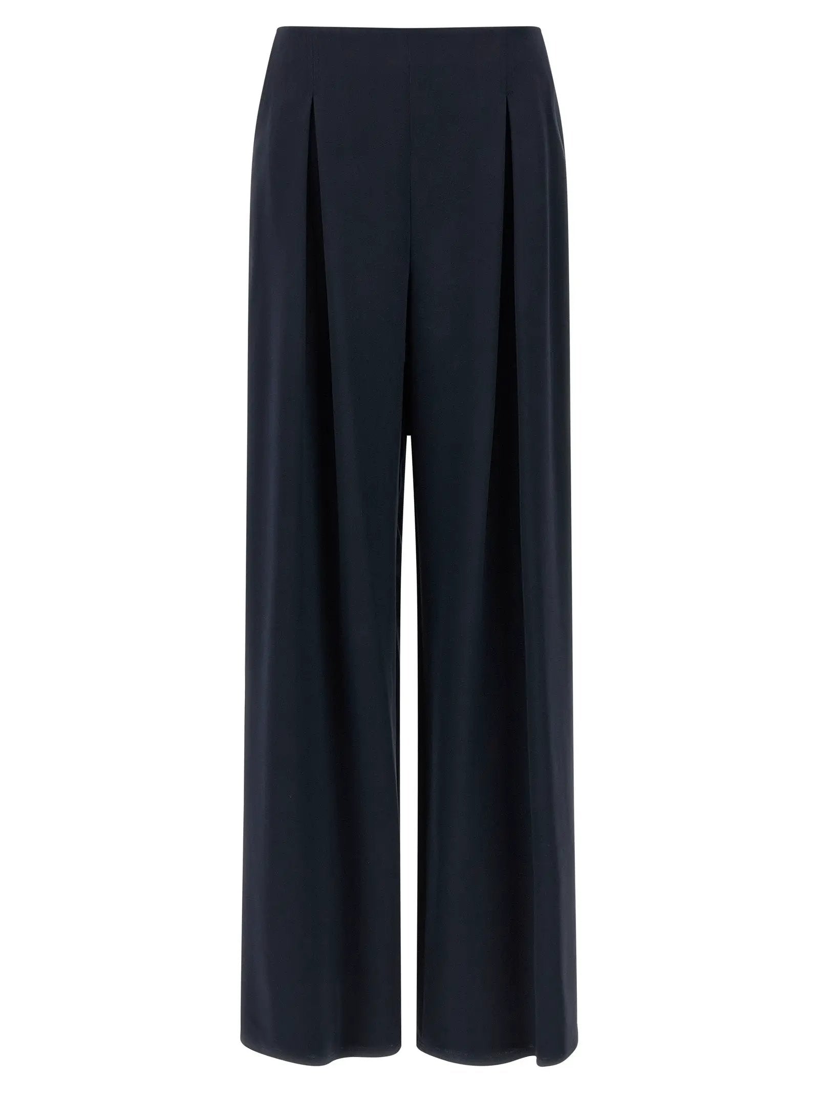 Max Mara Blue Silk Casual Pants