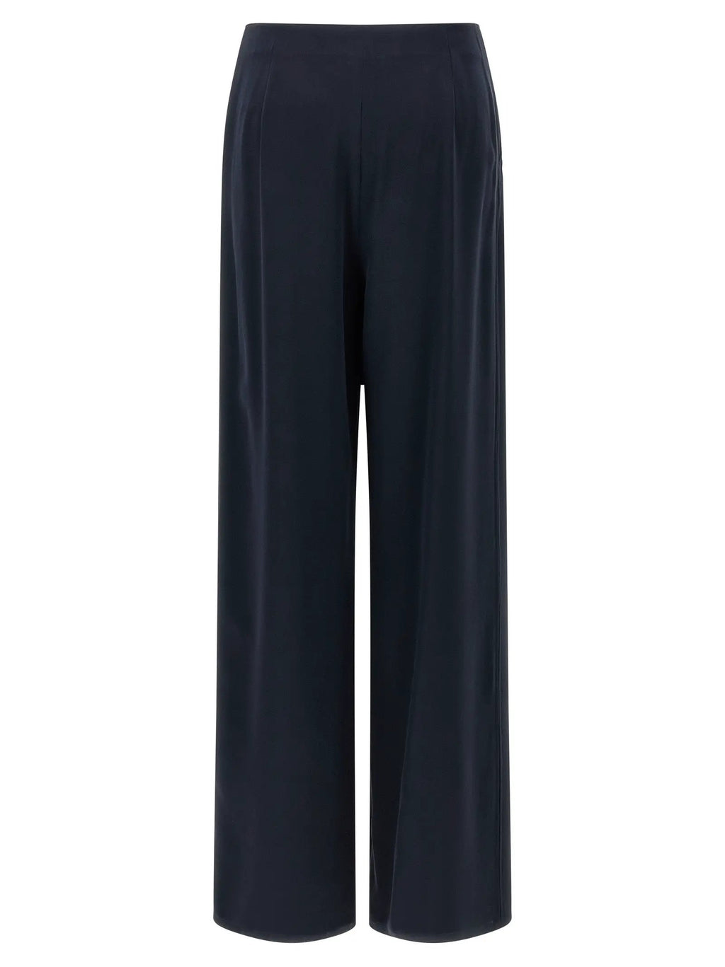 Max Mara Blue Silk Casual Pants