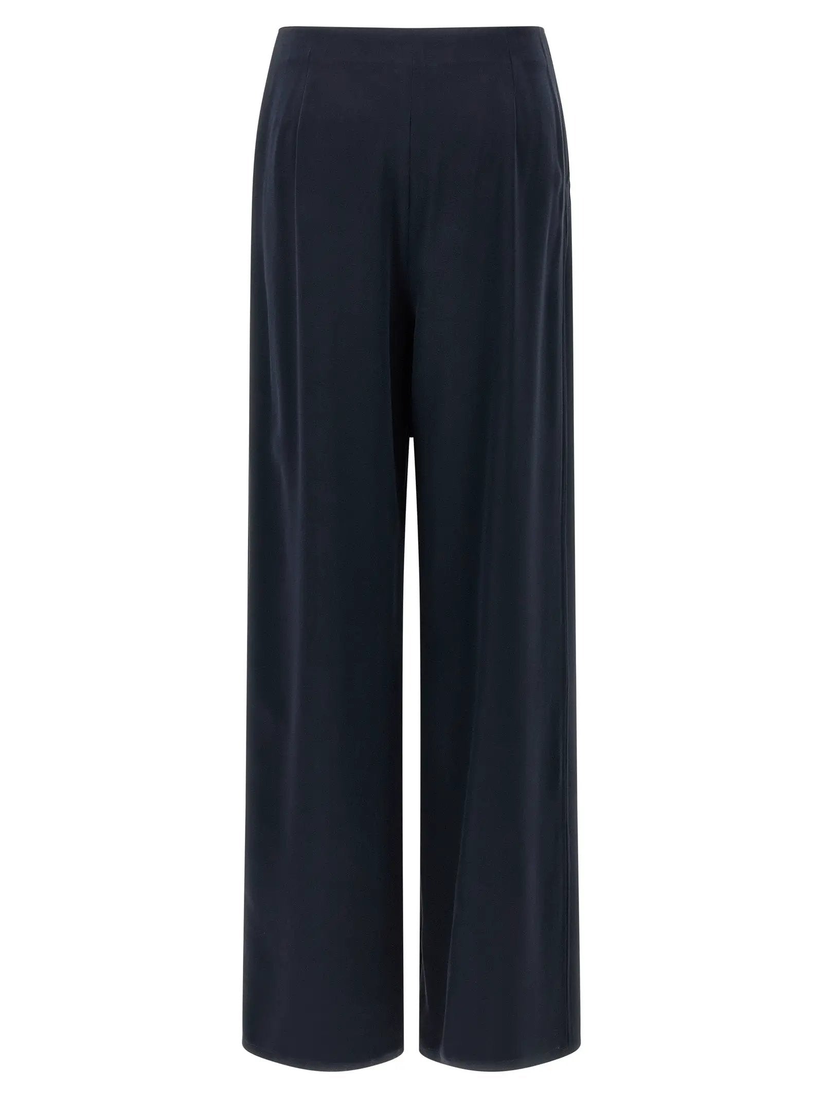 Max Mara Blue Silk Casual Pants