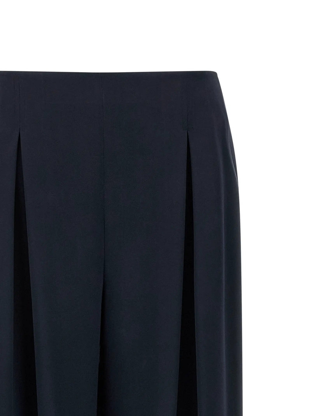 Max Mara Blue Silk Casual Pants