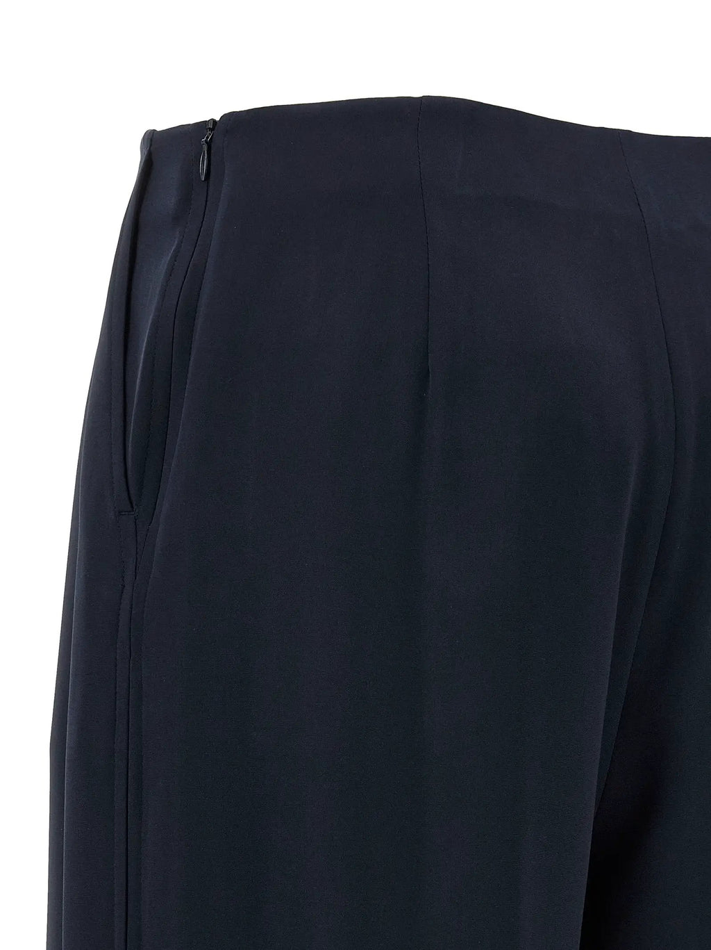 Max Mara Blue Silk Casual Pants