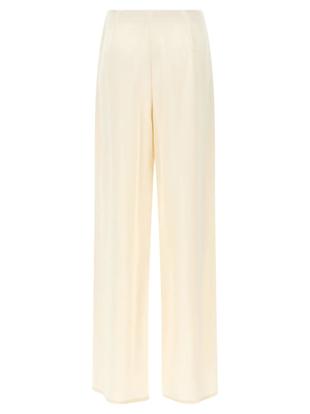 Max Mara White Silk Casual Pants
