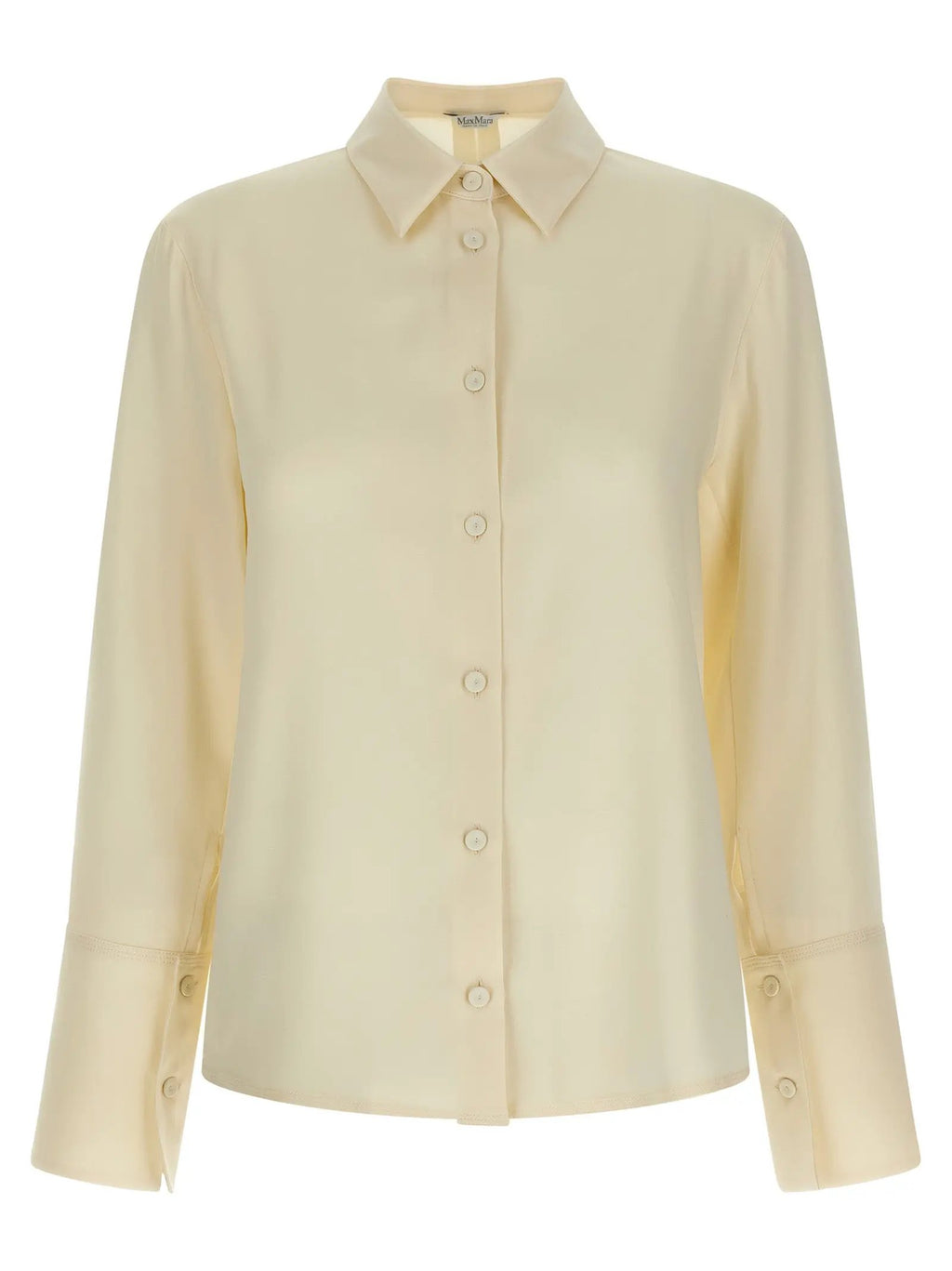 Max Mara White Silk Blouse