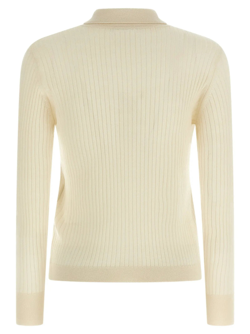 Max Mara White Cashmere Polo Shirt
