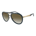 Lunettes de soleil Emporio Armani en métal bleu
