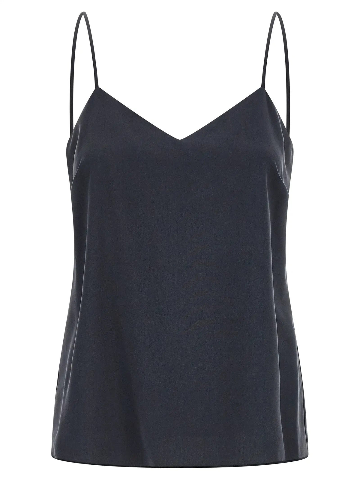 Max Mara Gray Silk Sleeveles T-Shirt