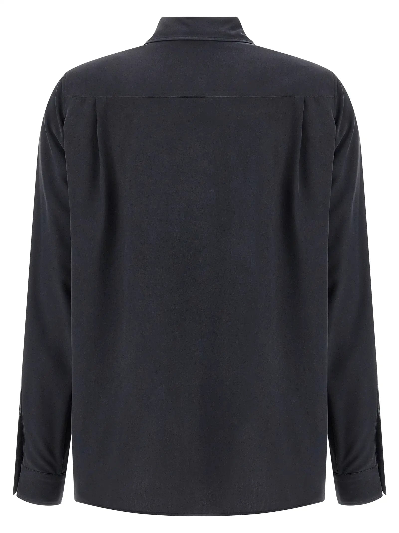 Max Mara Gray Silk Blouse