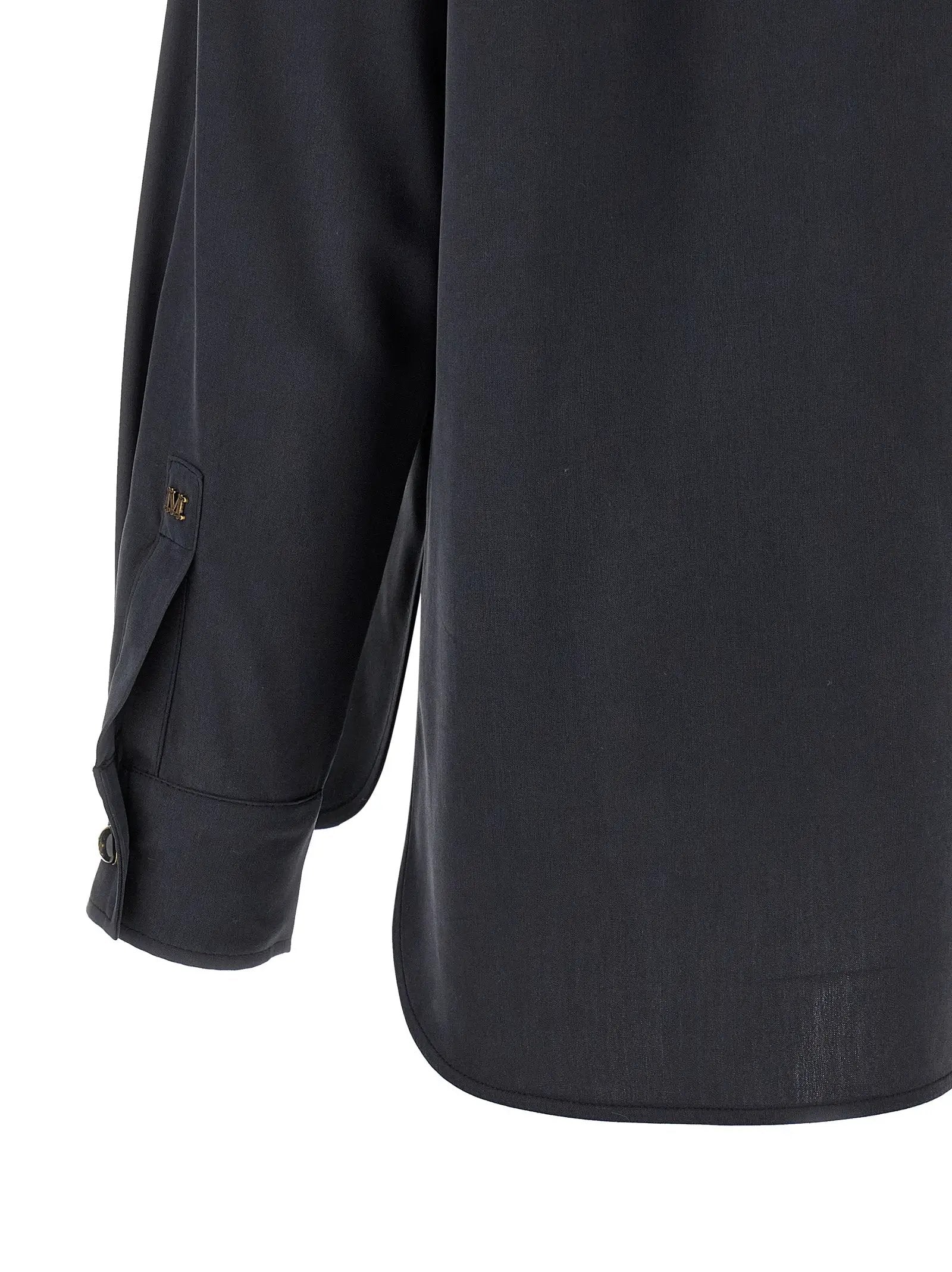 Max Mara Gray Silk Blouse