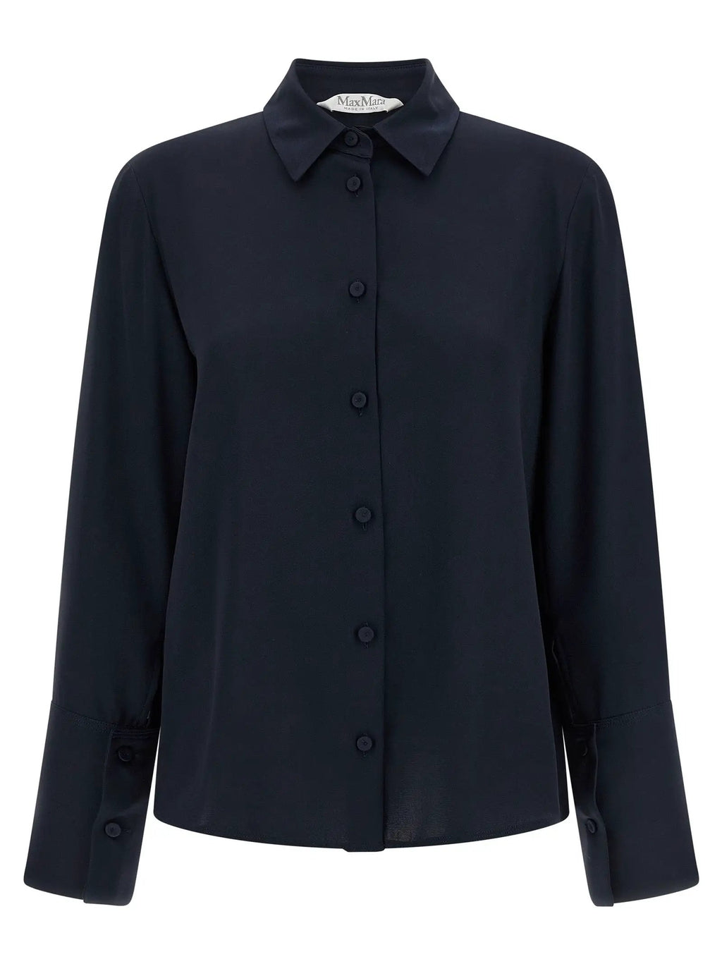 Max Mara Blue Silk Blouse