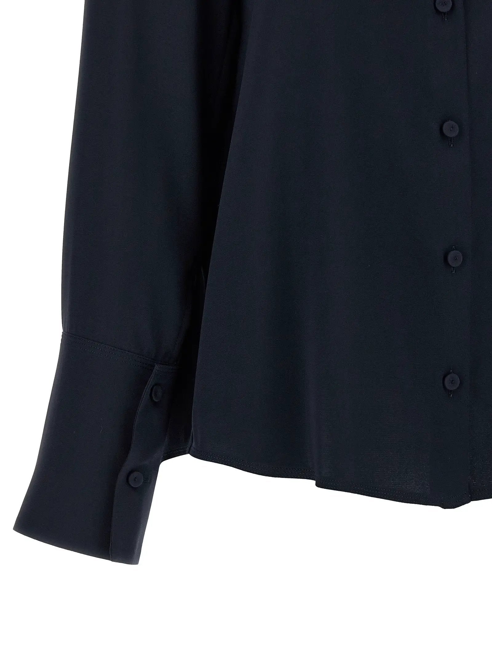 Max Mara Blue Silk Blouse