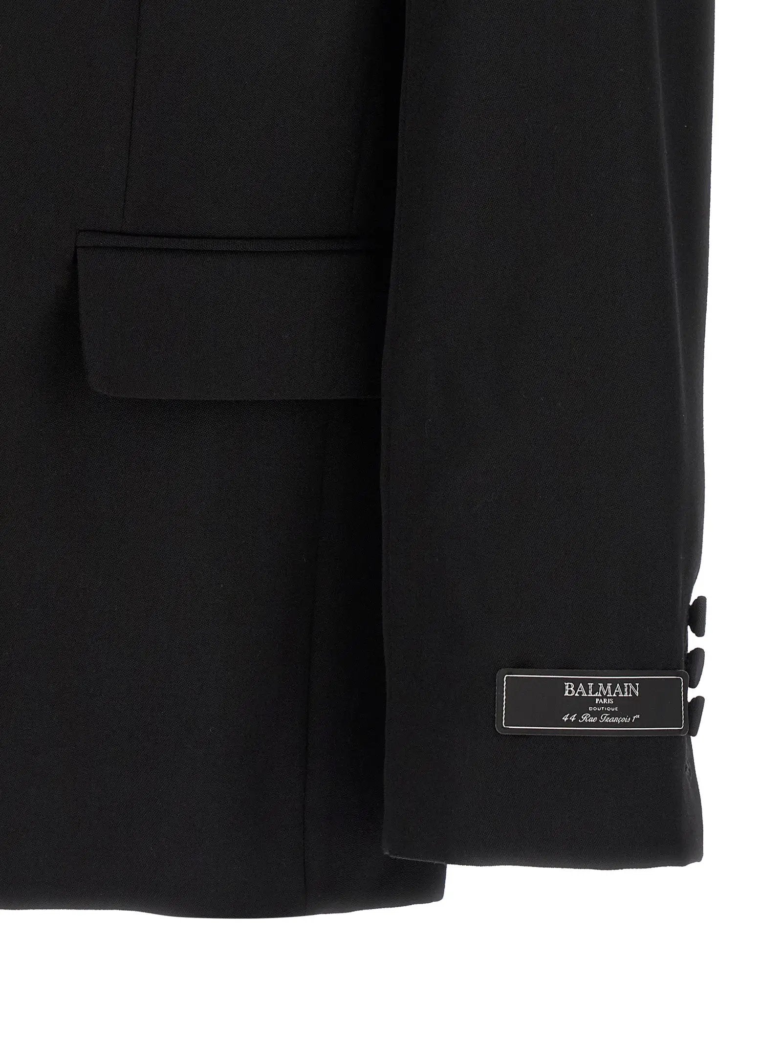 Balmain Black Virgin Wool Blazer